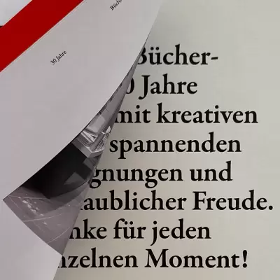 rondom Bücherladen Appenzell Jubiläumskampagne Broschüre Detail
